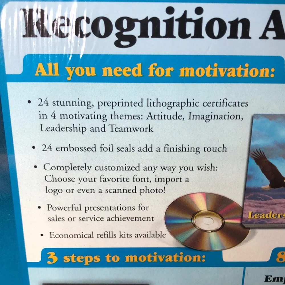 Recognition Award System - Gold and Blue